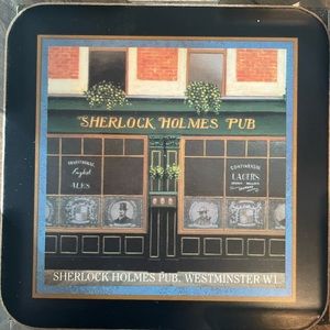 Vintage 6 pc set of Pimpernel English coasters with English pubs. EUC!